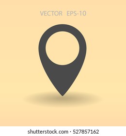 Flat icon of marker. vector illustration
