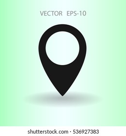 Flat icon of marker. vector illustration