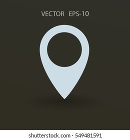 Flat icon of marker. vector illustration