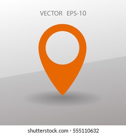 Flat icon of marker. vector illustration