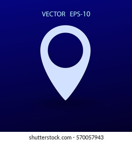 Flat icon of marker. vector illustration