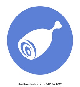 Flat icon. Meat.