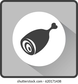 Flat icon. Meat.