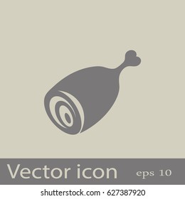 Flat icon. Meat.