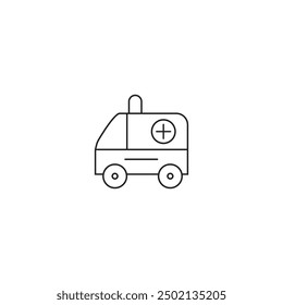 Flat Icon - Medical Ambulance for commercial use