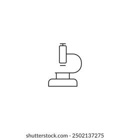 Flat Icon - Medical Microscope for commercial use