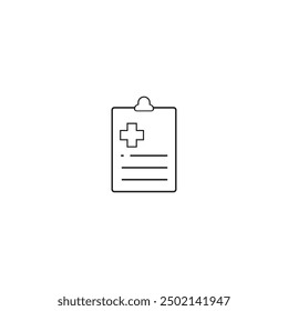 Flat Icon - Medical Prescription for commercial use