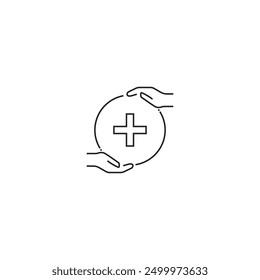 Flat Icon - Medical Save Life for commercial use