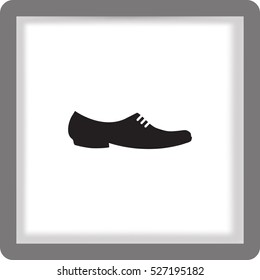 Flat icon. Men's footwear. Men's shoes.