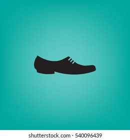 Flat icon. Men's footwear. Men's shoes.