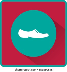 Flat icon. Men's footwear. Men's shoes.