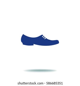 Flat icon. Men's footwear. Men's shoes.
