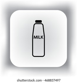 Flat icon. Milk.
