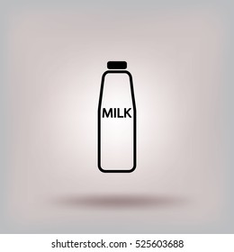 Flat icon. Milk.