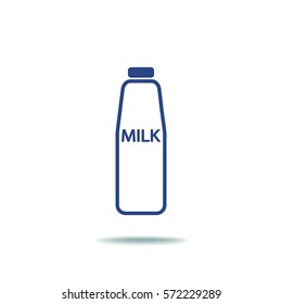 Flat icon. Milk.