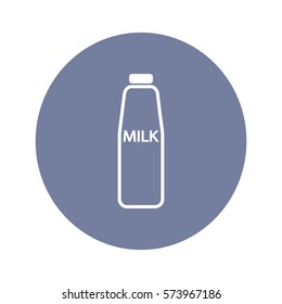 Flat icon. Milk.