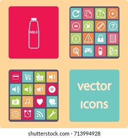 Flat icon. Milk.