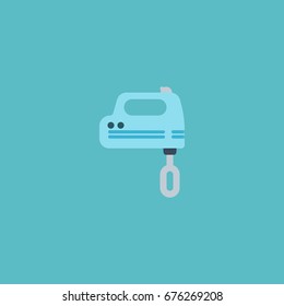 Flat Icon Mixer Element. Vector Illustration Of Flat Icon Blender Isolated On Clean Background. Can Be Used As Mixer, Blender And Beater Symbols.