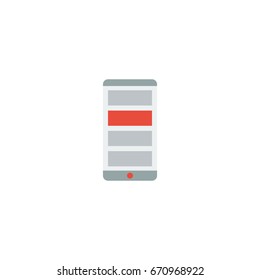 Flat Icon Mobile Marketing Element. Vector Illustration Of Flat Icon Application Isolated On Clean Background. Can Be Used As Application, Mobile And Marketing Symbols.
