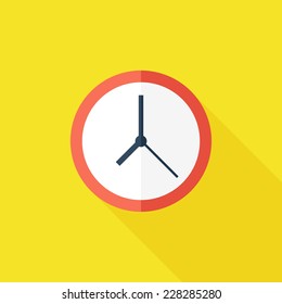 ?lock flat icon. Modern flat icons with long shadow effect in stylish colors. Icons for Web and Mobile Application. EPS 10.