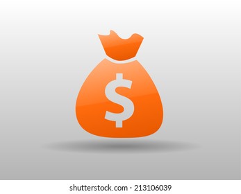 Icono plano del dinero
