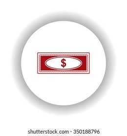 Flat icon of money icon