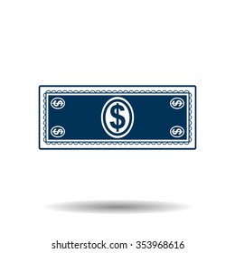 Flat icon of money  icon