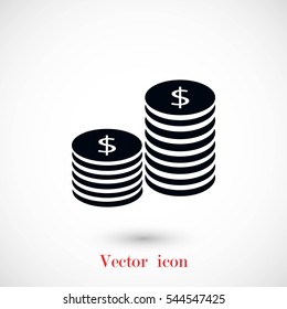 flat icon of money, flat design best vector icon