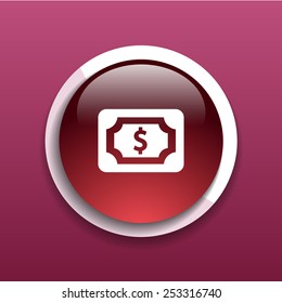 Flat icon of money market business sign symbol wealth dollar