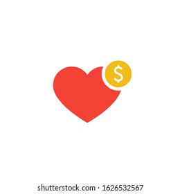 Flat icon for Money oriented, man and wealth. Mind concept graphic for money-oriented.