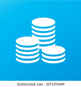 Flat icon of money vector icon