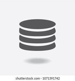 Flat icon of money vector icon