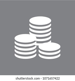 Flat icon of money vector icon