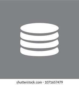 Flat icon of money vector icon