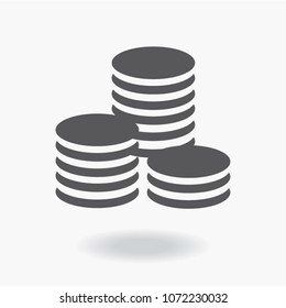 Flat icon of money vector icon