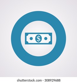 Flat icon of money vector icon