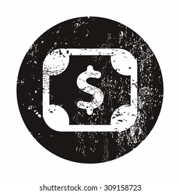 Flat icon of money vector icon