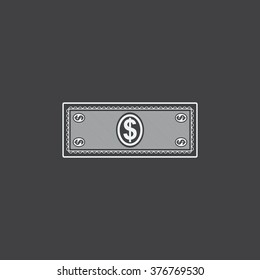 Flat icon of money vector