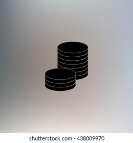 Flat icon of money vector icon