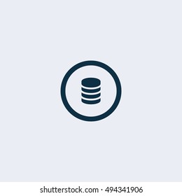 Flat icon of money vector icon