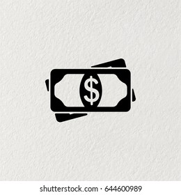 Flat icon of money vector icon