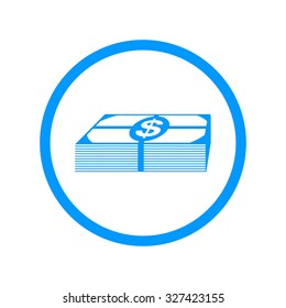 Flat icon of money vector icon. Illustration EPS 