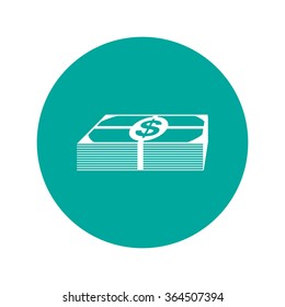 Flat icon of money vector icon. Illustration EPS 