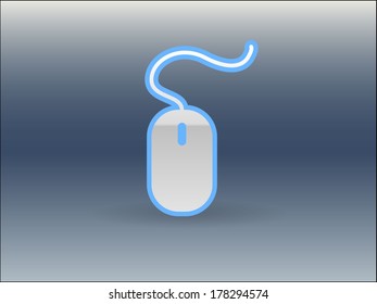 Flat icon of mouse