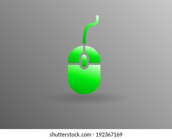 Flat icon of mouse