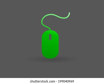 Flat icon of mouse