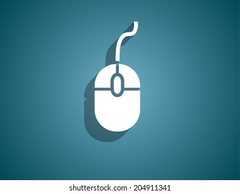 Flat icon of mouse