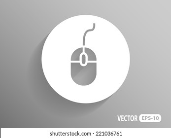 Flat icon of mouse