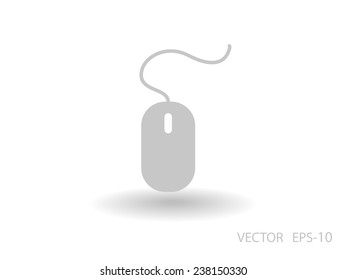 Flat icon of mouse