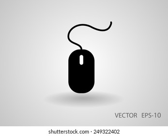 Flat icon of mouse